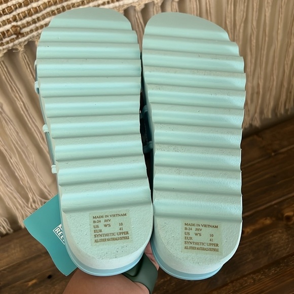 Reef Vista Hi-Energy Platform Sandals Light Blue Women’s Size 10 - Picture 4 of 8